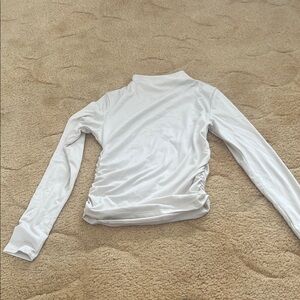 Elegant White Long Sleeve Women's Top